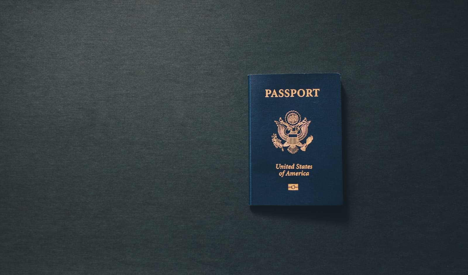 A United States passport lying on a table